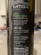 MTGA - Pinot Gris Clarksburg 2021