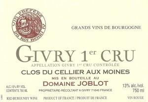 Joblot - Givry Clos du Cellier aux Moines 2023 (750ml) (750ml)