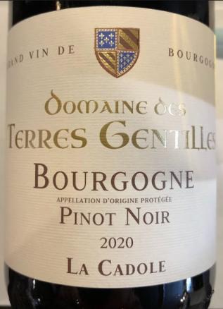 Domaine de Terres Gentilles - Bourgogne Pinot Noir 2020 (750ml) (750ml)