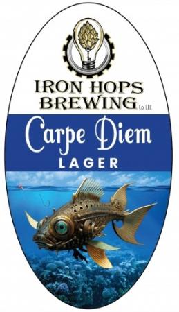 Iron Hops Brewing - Carpe Diem Lager (4 pack cans) (4 pack cans)