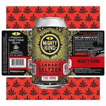Mighty Kind - Cherry Blossom THC Seltzer 10mg (4 pack cans) (4 pack cans)