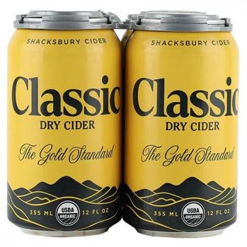 Shacksbury - Classic Dry Cider 4pk (4 pack cans) (4 pack cans)