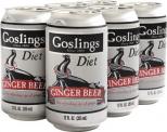Goslings - Diet Ginger Beer No Alcohol  1 Liter Bottle (6 pack cans)