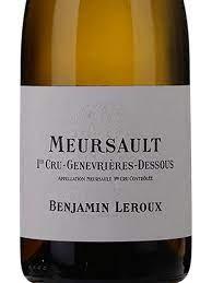 Benjamin Leroux - Leroux Meursault Genev Dessous 2020 (750ml) (750ml)
