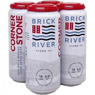Brick River - Cornerstone Cider (4 pack cans) (4 pack cans)
