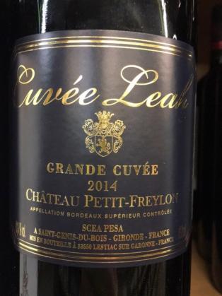 Chateau Petit Freylon - Cuvee Leah Bordeaux Rouge 2020 (750ml) (750ml)