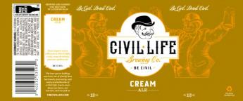 Civil Life Brewing Co. - Cream Ale (12 pack cans) (12 pack cans)