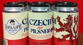 Civil Life Brewing Co. - Czech Pilsner (6 pack cans) (6 pack cans)