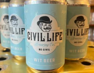 Civil Life Brewing Co. - Wit (6 pack cans) (6 pack cans)