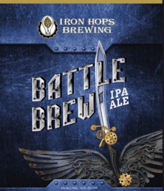 Iron Hops Brewing - Battle Brew IPA (4 pack cans) (4 pack cans)