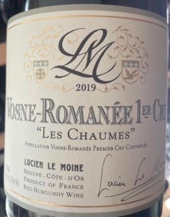 Lucien Le Moine - Vosne Romanee Chaumes 2020 (750ml) (750ml)