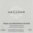 Weingut Hexamer - Riesling Beerenauslese Meddersheimer Rheingrafenberg 2020 (375)