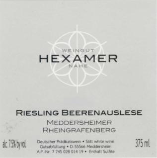 Weingut Hexamer - Riesling Beerenauslese Meddersheimer Rheingrafenberg 2020 (375ml) (375ml)