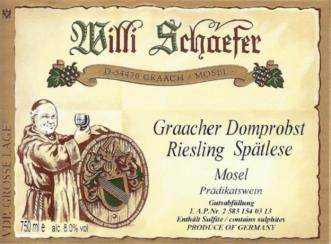 Weingut Willi Schaefer Graacher Domprobst Riesling Spatlese #5 2019 (1.5L) (1.5L)
